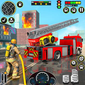 City Rescue Fire Truck Games