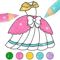 Glitter Dress Coloring Pages f