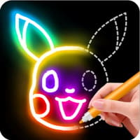 Learn To Draw Glow Cartoon Android Gameplay