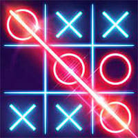 Tic Tac Toe 2 Player:Glow XOXO Gameplay Walkthrough #1 (Android, IOS)