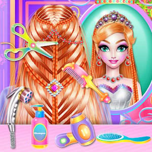 Colorful Braid Hairstyle Making