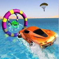 Floating Water Surfer Car Driving