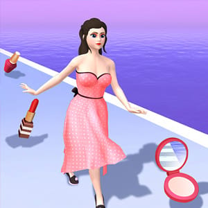 Girl Run Beauty 3d