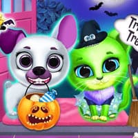 Scary Makeover Halloween Pet Salon