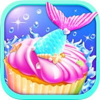 Unicorn Mermaid Cupcake Cooking Design