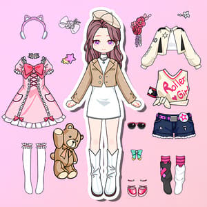 Anime Paper Doll DIY: Dress Up