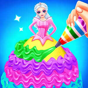Icy Princess & Prince Cake