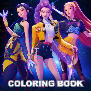 Coloring Book: Mira Kpop Demon Hunters