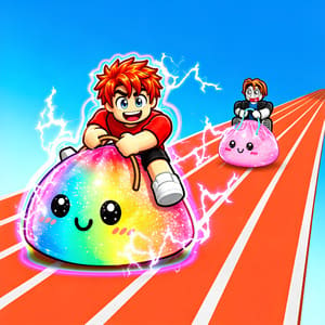 Jigsaw Puzzle: Roblox Dumpling Squishy Race