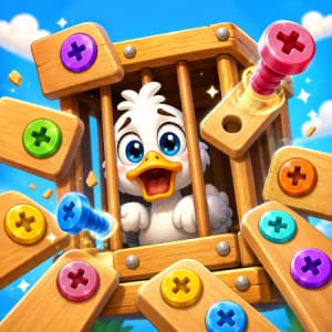 Save The Duck - Screw Puzzle