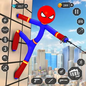 Stickman Warriors Superhero Fight