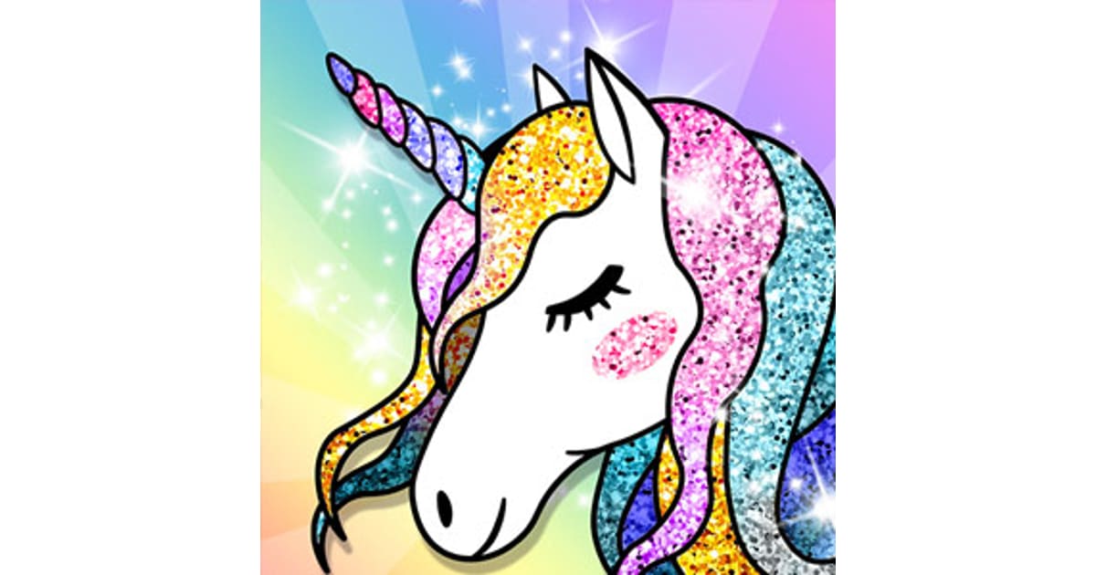 Download Unicorn Coloring Book Glitter and play Unicorn Coloring Book