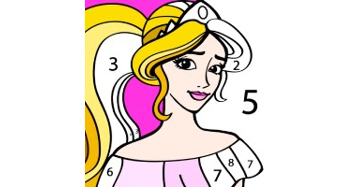Princess Coloring By Number Play - Princess Coloring By Number 