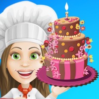 Girl Chef Cooking Cake