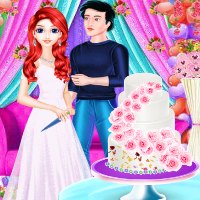 Mermaid Girl Wedding Cooking Cake